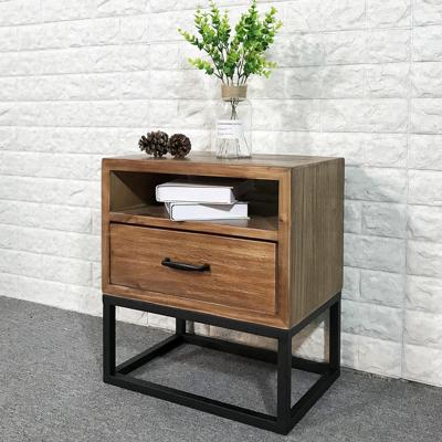 China (Other) adjustable light luxury bedside table, modern bedroom, small apartment furniture wooden bedside table for sale