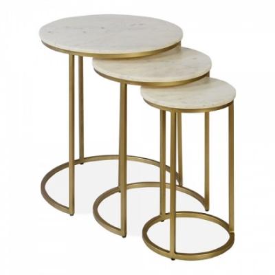 China Coffee Table Easy Clean Modern Marble Top Tempered Glass Centerpiece Side Table for sale