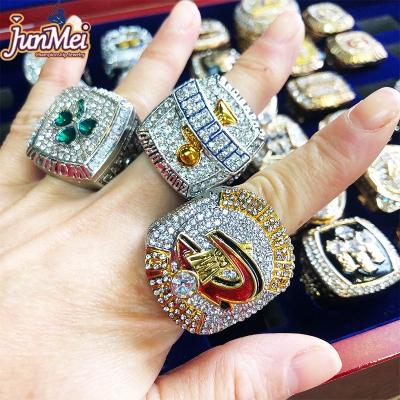 China Custom Junmei Men's Sports Championship Ring Hot Sale Women Men Nickel Free Lead Free Jewelry Gift for Fans and for Sports Team for sale