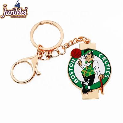 China Alloy JunMei Plush Leather Key Chains With Customized Soft Toy for sale