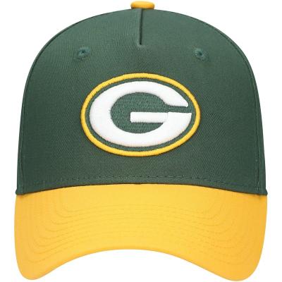 China Green Bay Packers JOINT Team Youth Two Tone Pre Football Baseball Caps Curved Baseball Caps Adjustable Hat for sale