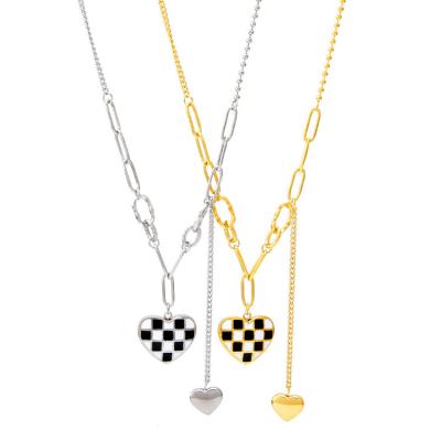 China JUNMEI Jewelry Casual / Sporty READY RUNNING Necklace White&Black Adjusts Pendant for sale