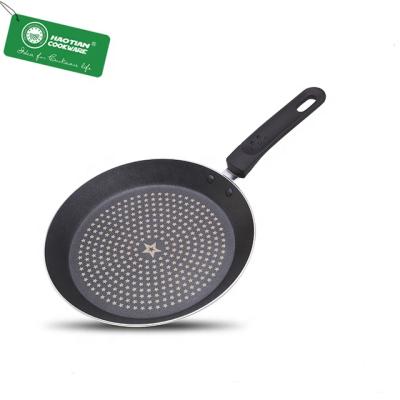 China Durable Screen Printing Pancake Pan Aluminum Non-Stick Pizza Pan and Tawa Pan for sale