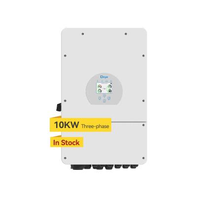 China 8kw 10kw 12kw deye brand hybrid deye inverter 3 phase solar system solar panel with 422W*658H*281D invert for sale