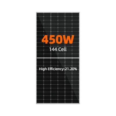 China High Efficiency Manufacturer 400w 450w 460w Solar Panel Solar Panel For Home Use 166mmx166mm for sale