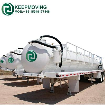 China Truck Trailer Twin-axle 20000 Liter Vacuum Sewage Suction Semi Trailer for sale