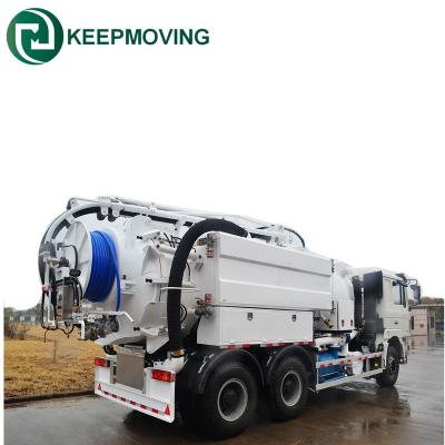 China 8000 liters 6x4 import heavy duty vacuum combined pump sewer truck sewage suction vehicle for sale 6CBM 7CBM 8CBM 9CBM 10CBM for sale