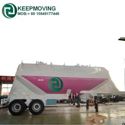 China Twin Axles 31CBM Cement Powder Tank Trailer Truck Semi Trailer for sale