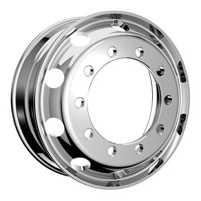 China Aluminum 10 Holes Forged Aluminum Alloy 9*22.5 Trim Ring Truck Wheel Rim for sale