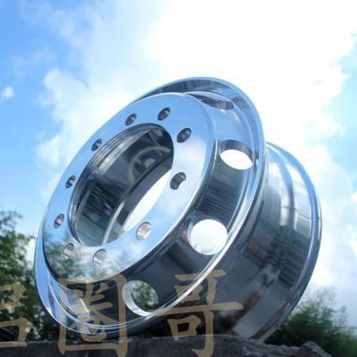 China Aluminum forged aluminum alloy 9*22.5 wheel hub with balance ring for sale