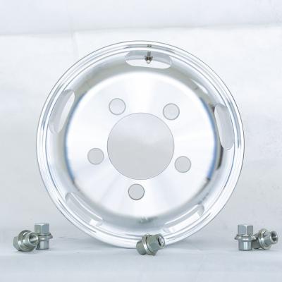 China Aluminum 5 Holes Aluminum Alloy 16 Inch Bus Middle Wheel Hub for sale