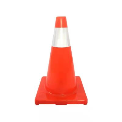 China Reflective PVC Road Cone Barricade Equipment Road Safety Warning Cone Traffic Reflective Road Cones TC01 for sale