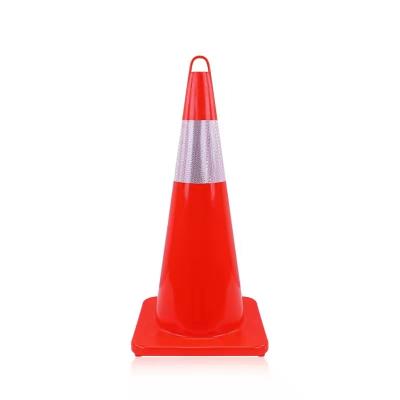 China No Parking Reflective Construction PVC Cone Barricade Cone Road Safety Warning Cone TC02 for sale