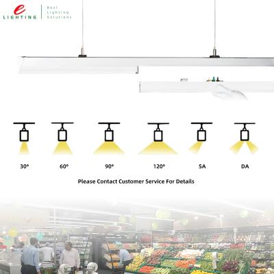 China High quality supermarket CE rohs 5 years warranty linear 1.2m1.5m shopping mall supermarket system trunking led linear light for sale