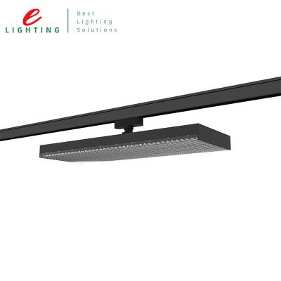 China Supermarket and shop industrial use led lighting asymmetric led track panel, vertical and double track panel lights for sale