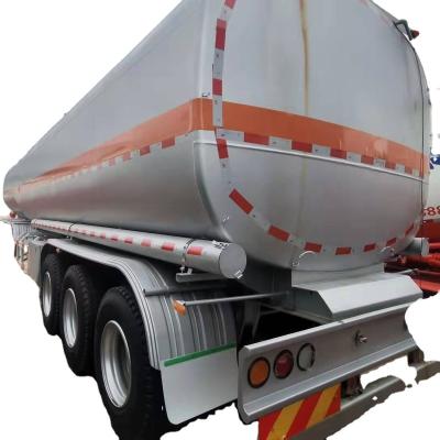 China Truck trailer stainless steel tank trailer maximum capacity transport oil semi-trailer color function outdoor point for sale