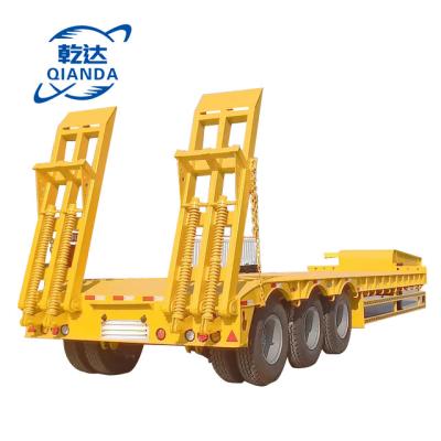 China Low truck trailer ladder hydraulic gyro retractable platform bed semi-trailer hook board for sale for sale