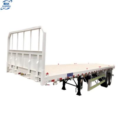 China Hot selling new flatbed trailer truck trailer old container flatbed trailer for sale in Africa for sale