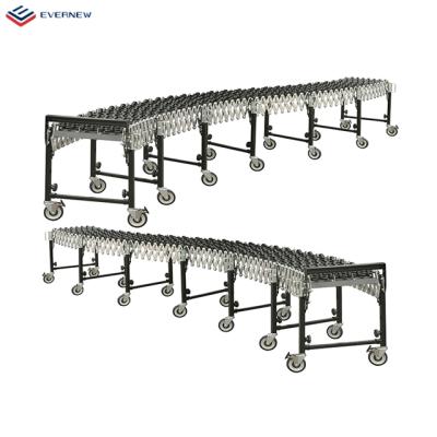 China High Grade Oil Resistant Motorized Flexible Roller Conveyor From China In Shed for sale