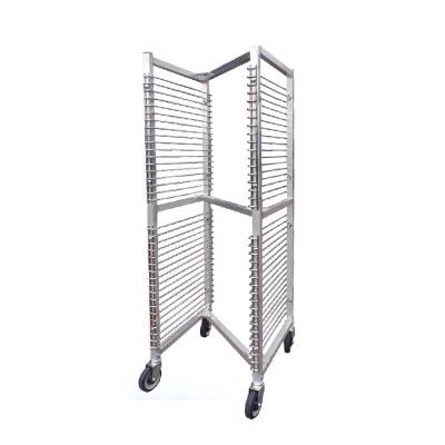 China Viable Against Rust And Corrosion Resistant Metal Wire Nesting Roll Pan Rack Wire Nesting Pan Holder With Wheel For Sale for sale