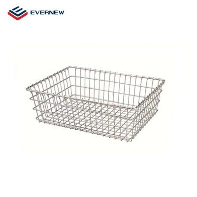 China Hot Selling Square Kitchen Stainless Steel Wire Mesh Cooking Basket for sale