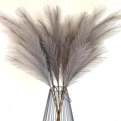 China Large Home Decoration Large Home Decoration Durable Cream Fluffy White Blue Pink Beige Gray Artificial Pampas Grass for sale