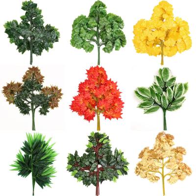 China Wholesale Home Ware Different Plastic Leaf Decor Artificial Oak Branches And Leaves for sale