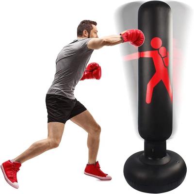 China Eco-friendly Inflatable Tower Inflatable Fitness Tumbler Teenage Kids Adults Pvc Stance Sandbag Free Thickened Punching Bag for sale