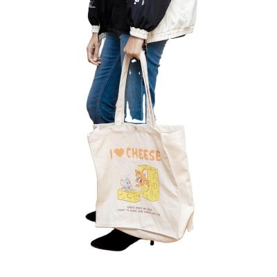 China BIODEGRADABLE cotton fabric custom bag with custom printed logo high quality recycle canvas shopping bag for sale