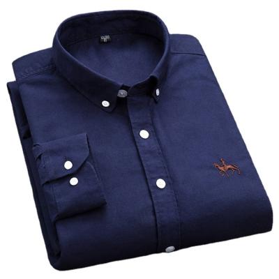 China Anti-Shrink Men's Casual Plus Size Cotton Shirt for sale