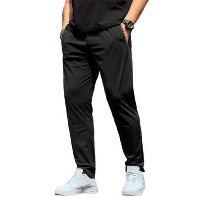 China Wholesale soft large size men's pants summer quick-drying silk casual men's pants thin breathable breathable style pants wholesale for sale