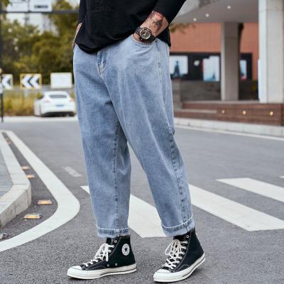 China Plus Size Mens Plus Size Fleece And Wide Leg Pants Jeans for sale