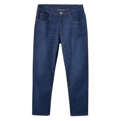 China Plus Size Mens Plus Size Fleece And Thick Straight Leg Jeans for sale