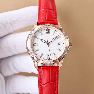 China Fashion Ladies Automatic Date Quartz Movement Luxury Analog Watches For Women With Diamond for sale