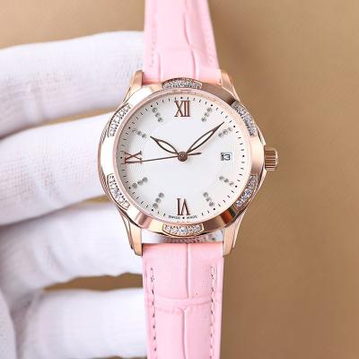 China Automatic Date Sapphire Crystal Ladies Three Hand Quartz Analog Wrist Watch For Women for sale