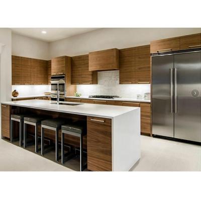 China Foshan Environment Friendly Factory Direct Sales Project Natural Modern Modular Kitchen Furniture for sale