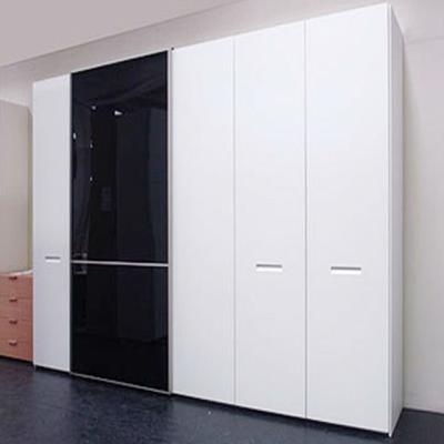 China PANEL high gloss black and white modern bedrooms for sale