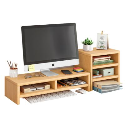 China Modren Design Low Computer Support Shelf High New Pragmatic Storage Desktop Pad Display Rack for sale