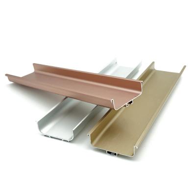 China Modern Anodized Aluminum Kitchen Frame Handle Aluminum Alloy Sideboard Gola Profile Handle for sale