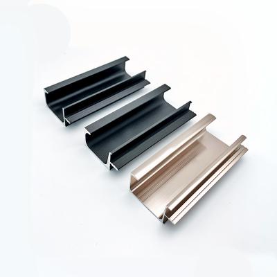 China Modern Sideboard Edge Drawer Pull Edge G Shape Aluminum Hidden Furniture Handles for sale