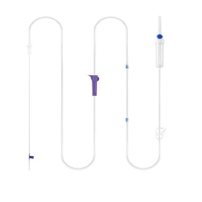 China Reliable Hospital China Factory Medical IV Infusion Set IV Drip Giving Set With Flow Regulator for sale