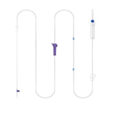 China New Hospital Style Universal Infusion Transfusion Tube System Base Medical Liquid Infusion Set With Y Site for sale