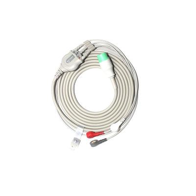 China China Manufacture Hospital Ecg Lead Wire One Piece 3 Piece Medical Advances Flash Ecg Cable for sale