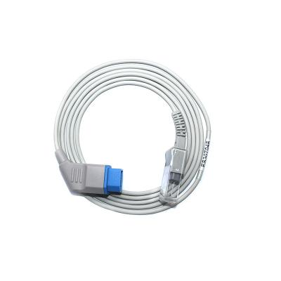 China Eco - Friendly DB9 Terminal 2.4 Meter Cable Reusable EXTENSION SPO2 SENSOR for sale