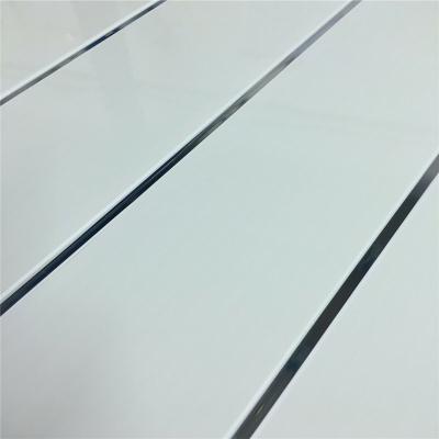 China Artistic Ceilings CE Certificate Chrome Gloss White Strip Bathroom PVC Panels Shower Wet Wall for sale