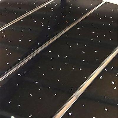 China Artistic Black Sparkle Sparkle Ceilings 5mm Chrome Bathroom Panels PVC Shower Wall Ceiling Cladding for sale