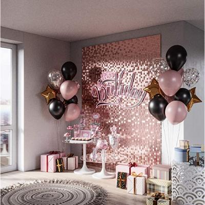 China No Fading Glitter Shimmer Wall Backdrop Panels For Engagement And Bachelor Parties for sale