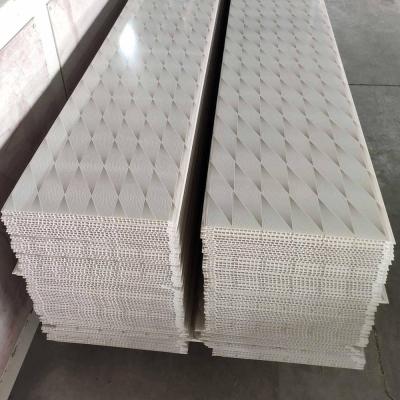 China Artistic Hot Stamping Plastic Ceilings 300mm PVC Wall Paneling Easy To Install Plaster PVC Sheet for sale