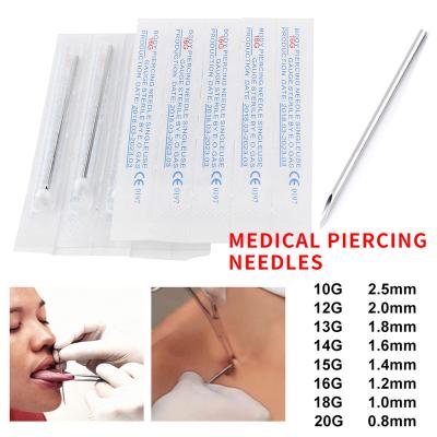 China Fashion Medical Disposable Sterilized Tattoo Puncture Needle Body Piercing Needles For Tattoo And Piercing for sale