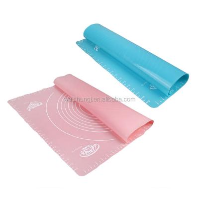 China Sustainable Food Grade Flexible Silicone Pastry Mat Oven Heat Resistant Reusable Rubber Rubber Baking Sheet for sale